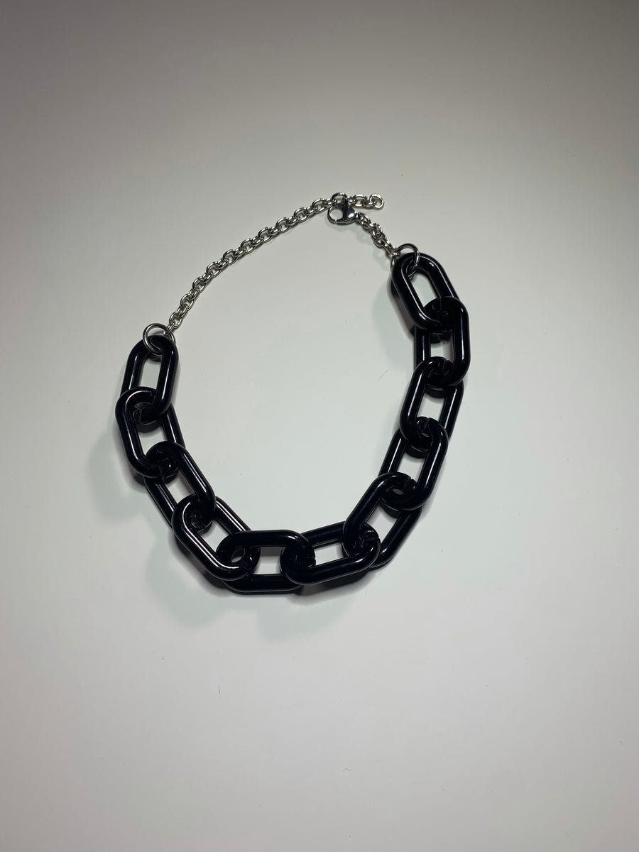 Trendy Transparent Acrylic Chain Choker Necklace For Women Men Plastic